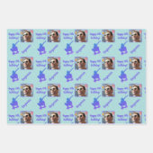 Name Age Foto Skateboarding Skateboarder Geburtsta Geschenkpapier Set (Vorderseite)