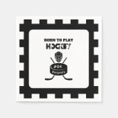 Name Age oder Jersey Number Hockey Sport Serviette (Vorderseite)