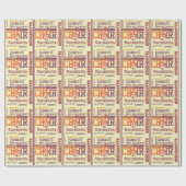 Name Age Sentiment Choir Thema Geburtstag Geschenkpapier (Flach)