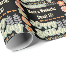 Name Age Text Retro Vintag Daisy Blume Geburtstag