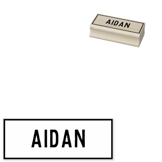 Name Aidan Gummistempel (Stempel)
