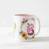 Name Alphabet "B" Zweifarbige Tasse (VorderseiteRechts)