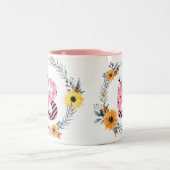 Name Alphabet "B" Zweifarbige Tasse (Mittel)