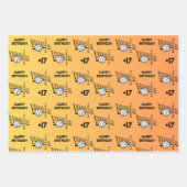 Name Alter oder Nummer Sport Thema Volleyball Geschenkpapier Set (Vorderseite 3)