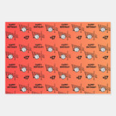 Name Alter oder Nummer Sport Thema Volleyball Geschenkpapier Set (Vorderseite 2)