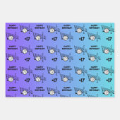 Name Alter oder Nummer Sport Thema Volleyball Geschenkpapier Set (Vorderseite)