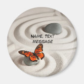 Name am 2.25-in Round, Zen Garden Magnet (Vorne)