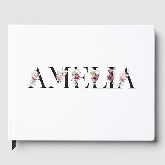 Name Amelia Gästebuch (Vorderseite)