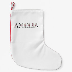 Name Amelia Kleiner Weihnachtsstrumpf
