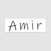 Name Amir Namensschild (Vorderseite)