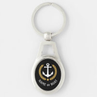 Name Anchor Gold Style Laurel und Star Black