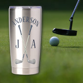 Name And Initials Monogrammed  Thermobecher