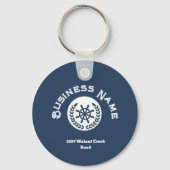 Name and Logo Nautical Schlüsselanhänger (Vorderseite)