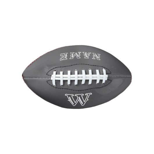 Name and Monogram Custom Football for Special Even (Vorderseite)