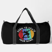 Name ändern Alle auf Skate-Skateboard Geborenen Te Duffle Bag (Vorderseite)
