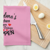 Name ändern Alle Text Großbuchstaben Küche Süß hin Geschirrtuch (Viertel Falte)
