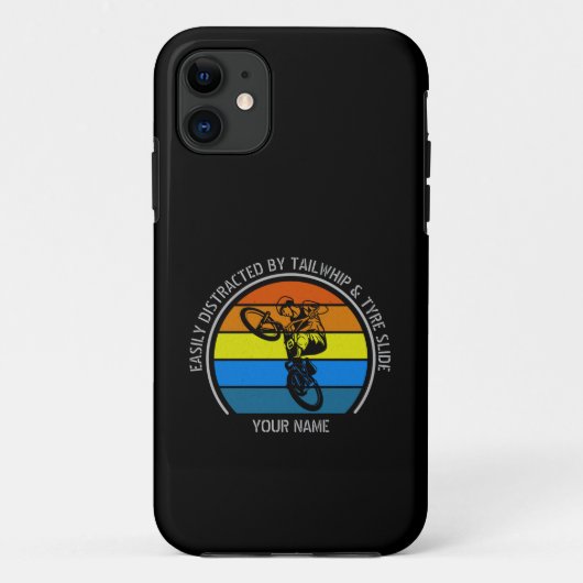 Name ändern Alle Text leicht abgelenkter BMX hinzu Case-Mate iPhone Hülle (Rückseite)