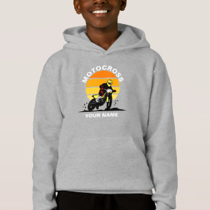 Name ändern Alle Text-Motocross-Motorrad hinzufü Hoodie