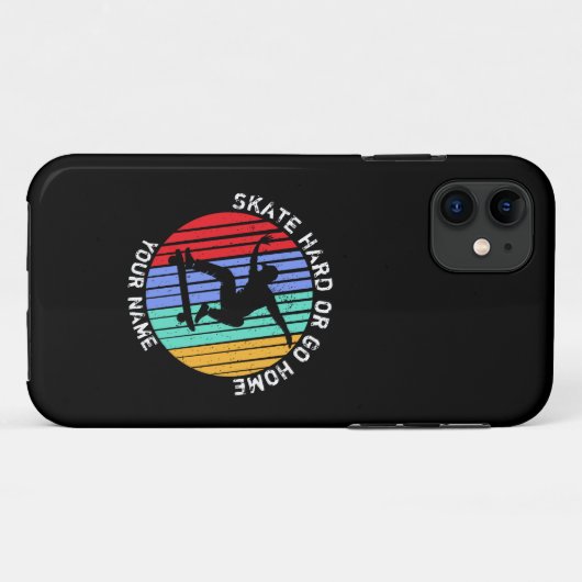 Name ändern Alle Text-Skate-Festplatte hinzufügen Case-Mate iPhone Hülle (Rückseite (Horizontal))