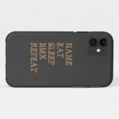 Name ändern ALLE Textaussetzer BMX wiederholen Case-Mate iPhone Hülle (Rückseite (Horizontal))