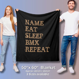 Name ändern ALLE Textaussetzer BMX wiederholen Fleecedecke
