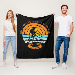 Name ändern Alle TextMountain Bike hinzufügen Fahr Fleecedecke