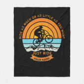 Name ändern Alle TextMountain Bike hinzufügen Fahr Fleecedecke (Vorderseite)