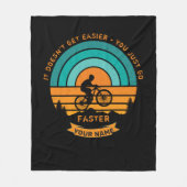 Name ändern Alle TextMountainbike nicht einfach hi Fleecedecke (Vorderseite)