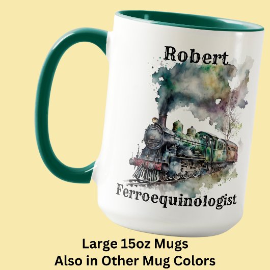 Name ändern ALLER Text hinzufügen, Ferroequinologe Tasse