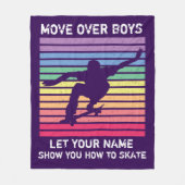 Name ändern Alles verschieben über Jungs Gelassen Fleecedecke (Vorderseite)