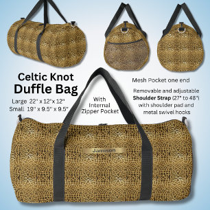 Name ändern, Brawn Gold Celtic Knoten Duffle Bag