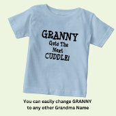 Name ändern, jeder Text, Granny erhält die nächste Baby T-shirt