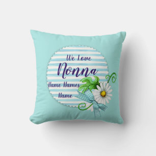 Name ändern Nonna Wir Liebe Großmutter Aqua hinzuf Kissen
