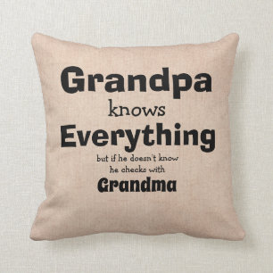 Name ändern Opa weiß alles - Oma Kissen