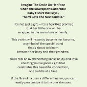 Name ändern, Text beliebig, Mimi erhält die nächst Baby T-shirt