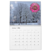 Name ändern Text, den sie pinkfarben Sonnenblumen  Kalender (Jan 2026)