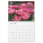Name ändern Text, den sie pinkfarben Sonnenblumen  Kalender (Mär 2027)