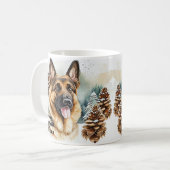 Name ändern Text hinzufügen, Deutscher Hirte im Sc Kaffeetasse (Vorderseite Links)