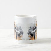 Name ändern Text hinzufügen, Deutscher Hirte im Sc Kaffeetasse (Mittel)