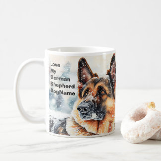 Name ändern Text hinzufügen, Deutscher Hirte im Sc Kaffeetasse