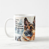 Name ändern Text hinzufügen, Deutscher Hirte im Sc Kaffeetasse (Links)