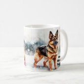 Name ändern Text hinzufügen, Deutscher Hirte im Sc Kaffeetasse (VorderseiteRechts)