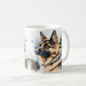 Name ändern Text hinzufügen, Deutscher Hirte im Sc Kaffeetasse (VorderseiteRechts)