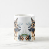 Name ändern Text hinzufügen, Deutscher Hirte im Sc Kaffeetasse (Mittel)