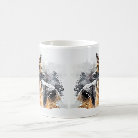 Name ändern Text hinzufügen, Deutscher Hirte im Sc Kaffeetasse (Mittel)