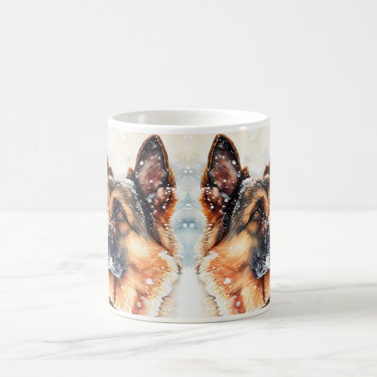 Name ändern Text hinzufügen, Deutscher Hirte im Sc Kaffeetasse (Mittel)