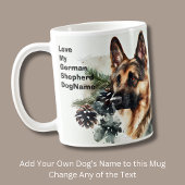 Name ändern Text hinzufügen, Deutscher Hirte im Sc Kaffeetasse