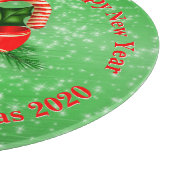 Name ändern Text Red Green Christmas hinzufügen Schneidebrett (Ecke)