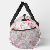 Name ändern, weich rosa Blume floral Duffle Bag (Rechts)