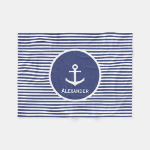 Name-Anker-Fleece-Decke Fleecedecke